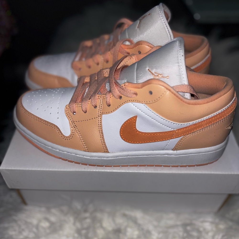 Air Jordan 1 Low WMNS Sunset Haze Sunset Haze/Bright Citrus-White